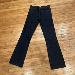 Slim fit faded black corduroy flare jeans 30x32